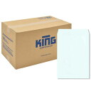 ★10%OFFクーポン 〜25日23:59迄★【ケース販売】角A4封筒 85g/m2 スミ貼 11024 水色 KING