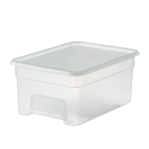 引手付き収納ボックス S クリア クリア S DCM