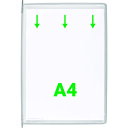 掲示ファイルスタンド用ポケット A4X10枚入り グレー 114000 tarifold