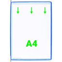 掲示ファイルスタンド用ポケット A4X10枚入り ブルー 114001 tarifold
