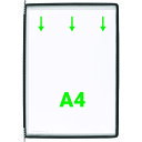 掲示ファイルスタンド用ポケット A4X10枚入り ブラック 114007 tarifold