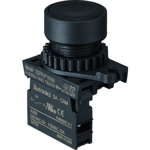 押しボタンスイッチ Φ25 1a 黒 25P1AMBK TRUSCO