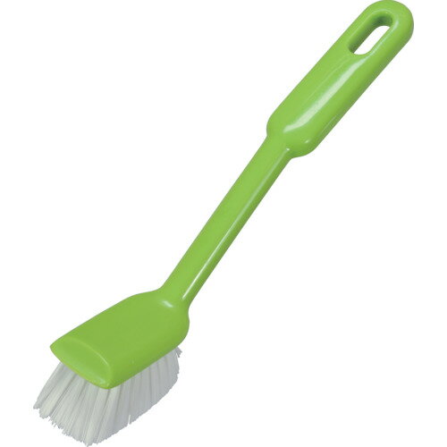 シンクのカーブにフィットしやすいようにブラシをカットしています。 ●汚れ落とし用 ●色：グリーン。 ●縦(mm)：220。 ●横(mm)：65。 ●厚さ(mm)：40。 ●全長：。 ●ブラシ幅：。 ●奥行：。 ●お届け時間の指定は承れません。 ●使用用途以外で使用しないでください。 ●破損に繋がるような使用はしないでください。