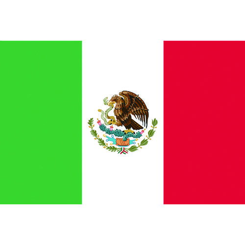 国旗No.2(90×135cm) メキシコ 426761 東京製旗