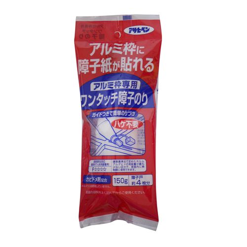 アルミ枠ワンタッチ障子のり 200 150g 障子紙用 アサヒペン