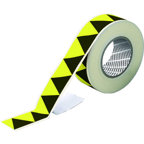 樂天商城 - ギザギザラインテープ 50幅x50m 黄/黒 GZLT5050YB TRUSCO