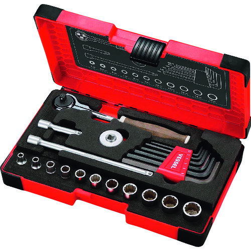 ウッディスイベルソケットレンチセット 1／4 HRW2004MSW ベッセル