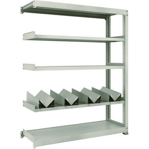 一斗缶ラック スチールラック M3型中量棚 W1500×D471×H1800 5段 連結 缶受×4付 M36555KU4B TRUSCO