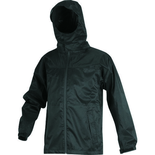 フードが回るストレッチレインスーツ ツバつき NRSR-BK-3L ブラック 3L TRUSCO