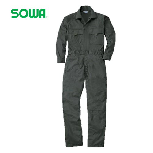 綿100つなぎ 9800 LLグリーン LL SOWA