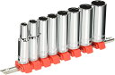 ディープソケットセット8pcs 9.5mm角 ディープソケットセット8pcs TAKAGI