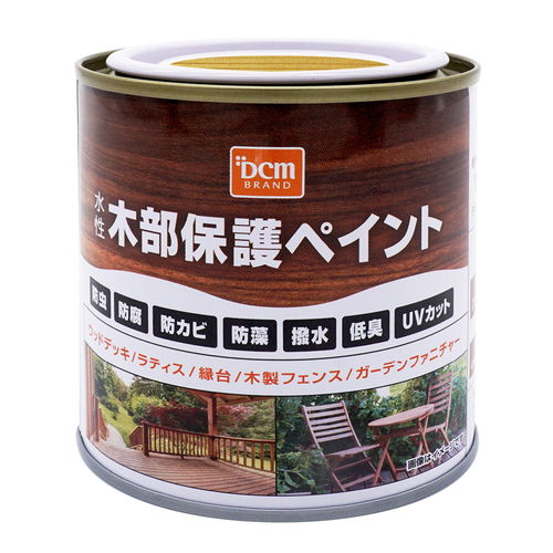 水性木部保護ペイント 0.2L ケヤキ DCM 水性 塗料 ペンキ 木部 水性塗料 DIY 補修 ガーデン 防虫 防腐 防カビ 防藻 撥水 低臭 UVカット 全8色
