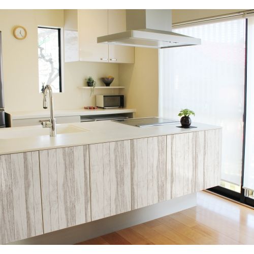 抗菌リメイクシート ウッド ホワイト 40×100cm DCM