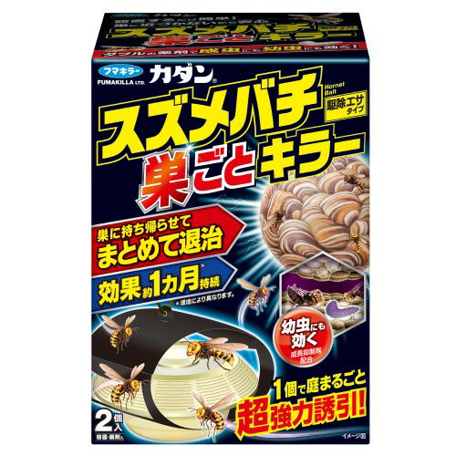 フマキラー カダンスズメバチ巣ごとキラー 2個入 ガーデニング園芸用品 園芸用品 家庭用薬品 殺虫剤のサムネイル
