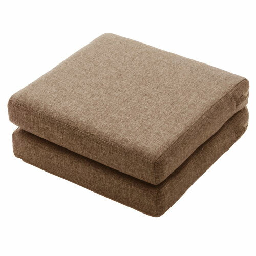 日本製 3WAYフロアクッション クッション 折り畳み 座布団 長座布団 A1110a-561BR ダリアンブラウン 3WAY セルタン