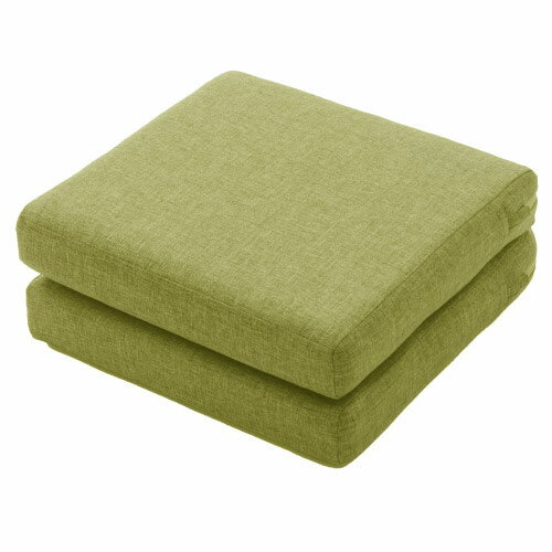 日本製 3WAYフロアクッション クッション 折り畳み 座布団 長座布団 A1110a-562GRN ダリアングリーン 3WAY セルタン