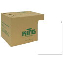 ★10%OFFクーポン 〜25日23:59迄★【ケース販売】角3封筒 白特A 100g/m2 スミ貼 80523 KING