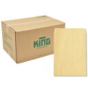 ★10%OFFクーポン 〜25日23:59迄★【ケース販売】角0封筒 クラフト 100g/m2 センター貼 10102 KING