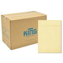 ★10%OFFクーポン 〜25日23:59迄★【ケース販売】角1封筒 クラフト 120g/m2 箱貼 100201 KING