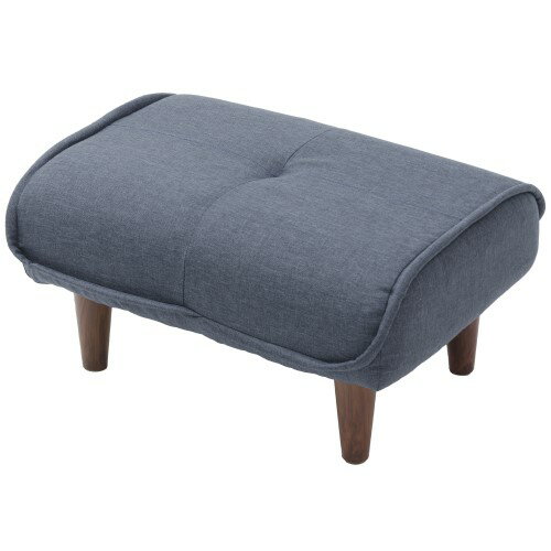 日本製 ポケットコイルオットマン A281p-612DBL デニム調インディゴブルー 一人掛け セルタン