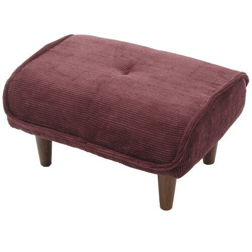 日本製 ポケットコイルオットマン A281p-682RED ワインレッド 一人掛け セルタン
