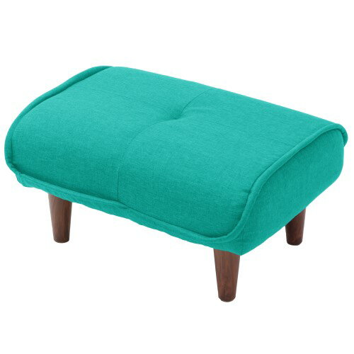 日本製 ポケットコイルオットマン A281p-631GRN エメラルドグリーン 一人掛け セルタン