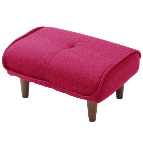 日本製 ポケットコイルオットマン A281p-632RED ローズピンク 一人掛け セルタン