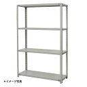 【法人限定】軽量スチールラックATK型120kgタイプ ATK53604 天地4段 (約)高さ1500X巾900X奥行600mm 浅香工業(3)