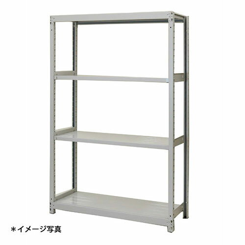 【法人限定】(単体)軽中量スチールラックATS型200kgボルトレス ATS64604S 4段単体 (約)高さ1800X巾1200奥行600mm 浅香工業