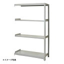【法人限定】(増連)軽中量スチールラックATS型200kgボルトレス ATS64604C 4段増連 (約)高さ1800X巾1200奥行600mm 浅香工業(3)