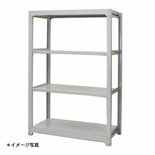 【法人限定】(単体)中量スチールラックAMBL型300kgボルトレス AMBL74M4S 4段単体 高さ(約)2100X巾1200X奥行620m 浅香工業