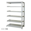 【法人限定】(増連)中量スチールラックAMBH型500kgボルトレス AMBH44L6C 6段増連 ●(約)高さ1200X巾1200X奥行910mm 浅香工業(3)