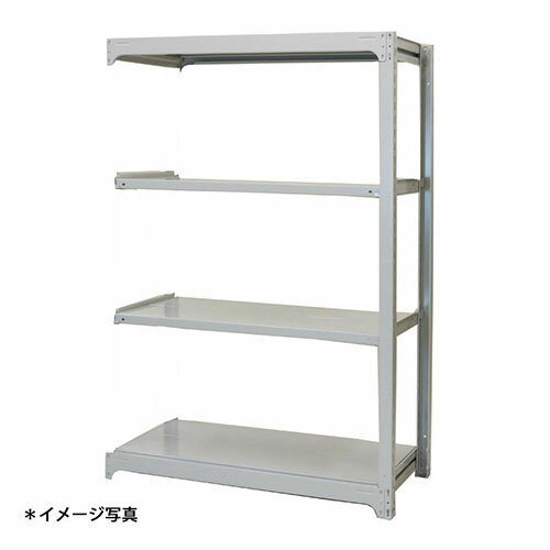 【法人限定】(増連)中量スチールラックAMBH型500kgボルトレス AMBH74L4C 4段増連 ●(約)高さ2100X巾1200X奥行910mm 浅香工業