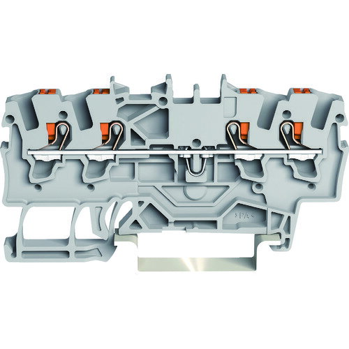 プッシュボタン操作タイプ スプリング式中継端子台2201 4線式用 22011401PK WAGO