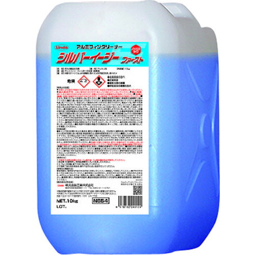 アルミフィン・フィルターの洗浄に。 容量(kg):10。タイプ:アルカリ性。色:青色透明。容量(L):9.5。ノンリンスタイプ。主成分:水酸化ナトリウム、pH緩衝剤、陰イオン界面活性剤、銀イオン。 使用用途を守って使用して下さい。こちら時間指定はお受けできません。