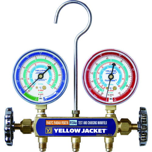 R407C等用マニホールドキット ケース付 Y409678C イエロージャケット