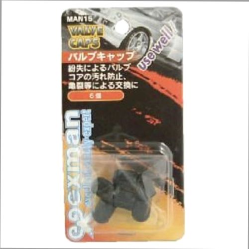 バルブキャップ MAN15 黒 EXMAN