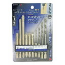 コンビネーションビット&ドリルセット 10pcs DB-11A EARTH MAN