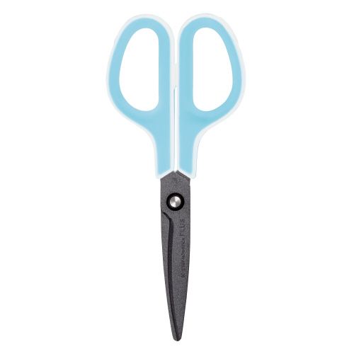 はさみ フィットカットカーブ フッ素コート ホワイト/ブルー SC-175SF プラス