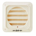 ガラリ スイート100アミ無 クリーンアイボリー 140×140×45mm 清水