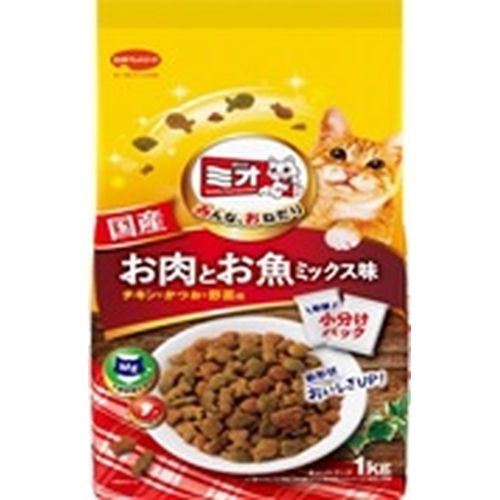 日本ペットフード(株) ミオドライミックス お肉とお魚ミックス味 1kg ペット用品・フード 猫用品・グッズ キャットフード（ドライ） 成猫用ドライフード
ITEMPRICE