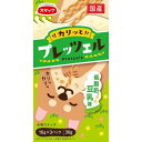 ワンちゃんを夢中にさせる味と楽しい食感、飼い主さんを夢中にさせる愛犬の可愛い食べ姿でWの幸せ。 ●国内の食品工場で製造。ヒューマングレードの豆乳を使った豆乳パウダーを使用ヘルシーな犬用おやつ。 ●便利な小分けパック（10g）でお出かけ、お散歩にもおすすめです。 ●商品サイズ:85×28×159mm。 ●原材料:小麦粉、豆乳パウダー、コーングリッツ、植物性油脂、澱粉、砂糖、小麦たん白、食塩、パン酵母、膨張剤。 ●本商品はペット用の商品です。 ●パッケージ・内容等予告なく変更する場合がございます。予めご了承ください。