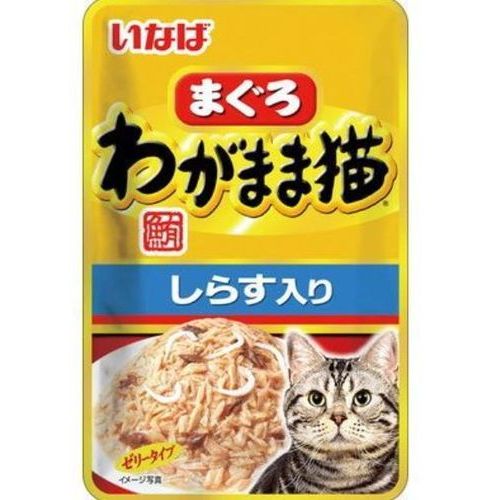 いなばペットフード(株) わがまま猫まぐろパウチしらす入り 40g ペット用品 フード 猫用品 グッズ キャットフード 猫缶詰 猫レトルトパウチ（パック品）