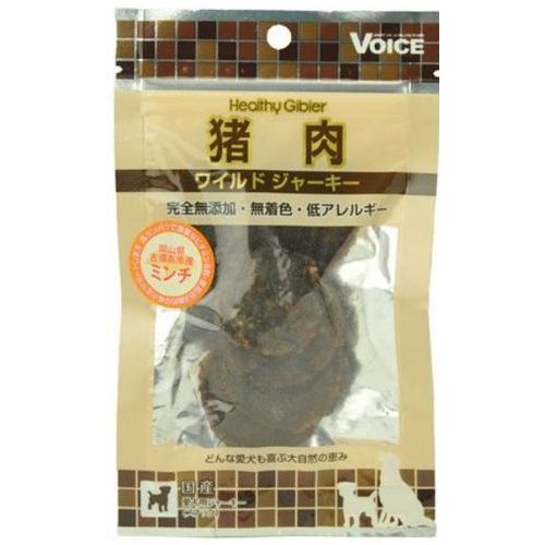 ヴォイス(株) 猪肉ワイルドジャーキーミンチ 20g ペット用品・フード 犬用品・グッズ ドックフード ド..