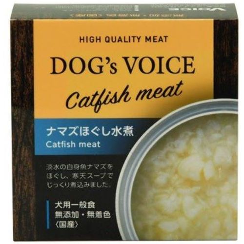 ヴォイス(株) ドッグヴォイスナマズほぐし水煮 85g ペット用品・フード 犬用品・グッズ ドックフード ドライフード（成犬用）