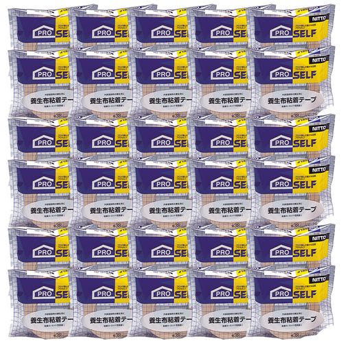 PT-52養生用布粘着テープ 30巻入り J7950 ダンボール色 0.29mmx38mmx25m ニトムズ