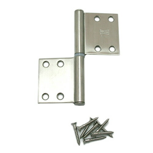 左右兼用旗蝶番 102×89 17465 ヘアーライン ヘアーライン ハイロジック