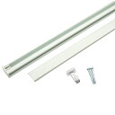 樹脂19フックレールセット 1000mm ホワイト 1000mm ハイロジック