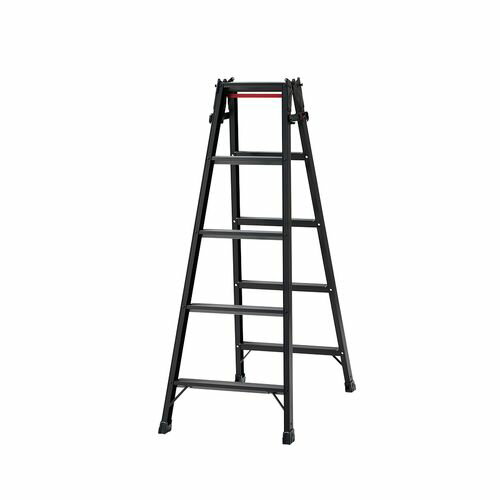 ステップ幅広兼用脚立(ブラックレーベル) RHB-15a 5尺 長谷川工業