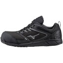 オールマイティ VS F1GA180309280 ブラック×シルバー 28.0cm ミズノ MIZUNO 通気性 耐油性 丈夫 プロスニーカー ワークシューズ ...